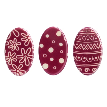 Decoraes de Chocolate Barbara Decor - Easter Egg Violet Set 24x40mm 165 un