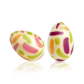 Decoraes de Chocolate Barbara Decor - Hollow Painted Eggs 25x36mm 96 un