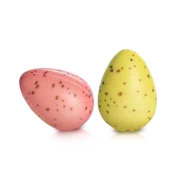 Decoraes de Chocolate Barbara Decor - Hollow Eggs Dots Set 25x36mm 96 un