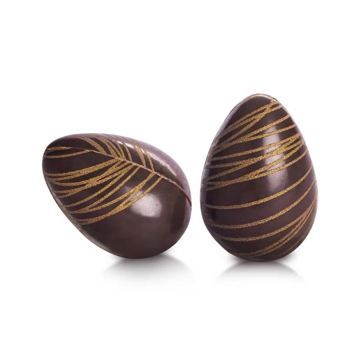 Decoraes de Chocolate Barbara Decor - Hollow Eggs Dark Set 25x36mm 96 un