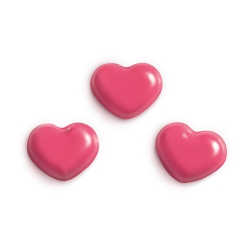 Decoraes de Chocolate Barbara Decor - Hearts 14x18mm 320 un