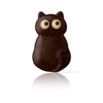 Decora��es de Chocolate Dobla - Black Cat Halloween 40x25mm 90 un