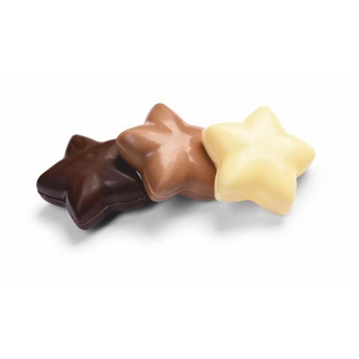 �toiles 3D au chocolat noir, au lait et blanc Modecor 30 mm 72 unit�