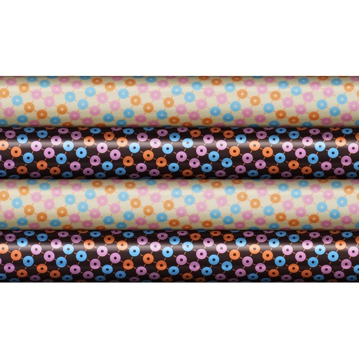 Transfere para Chocolate 300x400mm Fantasia Pois 4 Modelos 24 Folhas