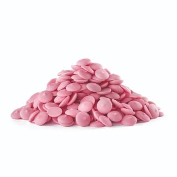 Cobertura de Sucedneo de Chocolate Fracionada Zafiro Morango Eurocao 8x1kg