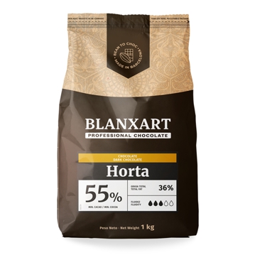 Cobertura de Chocolate Puro Negro 55% Horta Dark Blanxart 8x1kg
