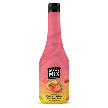 Bebida concentrada natural Morango Lim�o Soul Mix 750ml