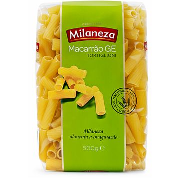 Massa Seca Macarro GE Tortiglioni Milaneza 15x500g