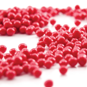 Bolas Crispies Vermelho Eurocao em Frasco Doseador 450g