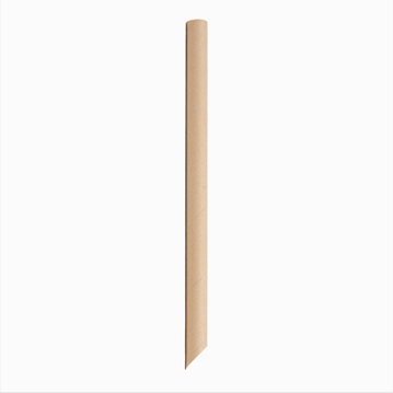 Palhinha Direita em Papel Kraft Avulso  �12x200mm para Bubble Tea 48x50un