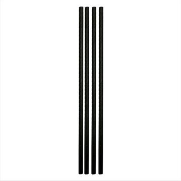 Palhinha Direita em Papel Avulso - Preto  �6x250mm 12x250un