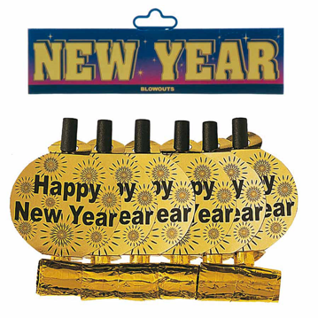 Espanta Sogras Douradas Happy New Year 24x6 un