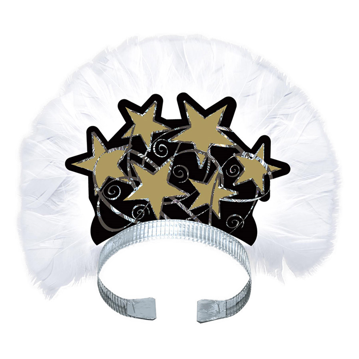 Tiaras Hologrficas de Luxo Pretas 12 un