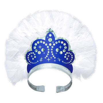 Tiaras Hologrficas de Luxo Azuis 12 un