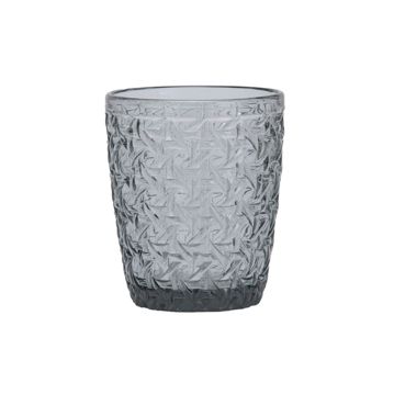 Copo de Vidro Vintage Cinzento para Bebidas 300ml 82x100mm 6 un
