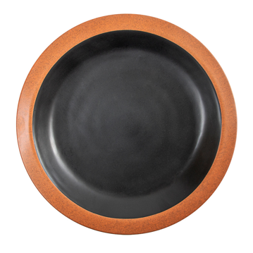 Assiette Mlamine Noire 254x34mm 650ml 12 unit