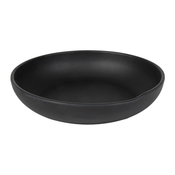 Assiette en mlamine noir profond 245x53mm 6 unit