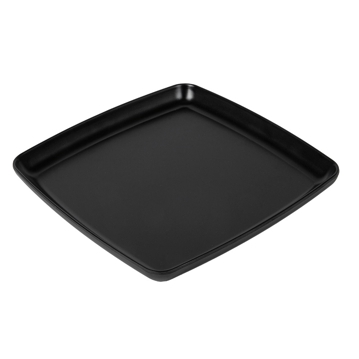Assiette en mlamine noir profond 267x267x25mm 6 unit