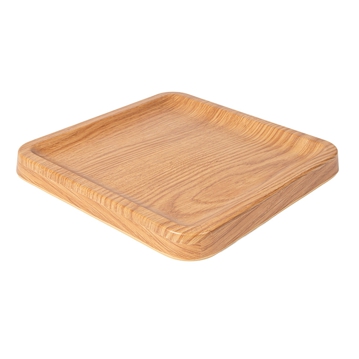 Plat carr en mlamine identique au bois 230x230x22mm 4 unit