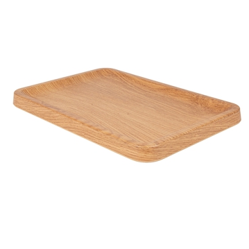 Plat rectangulaire en mlamine identique au bois 342x220x22mm 1 unit