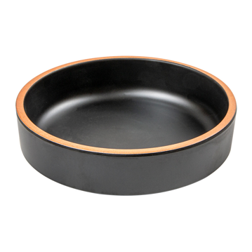 Plat profond Mlamine Noire 153x43mm 450ml 12 unit