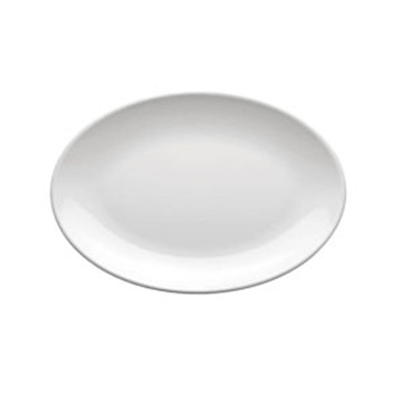 Assiette Ovale Mlamine Blanc 230x160mm 6x12 unit