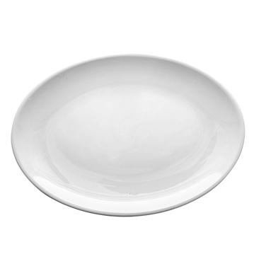 Assiette Ovale Mlamine Blanc 460x320mm 2x6 unit