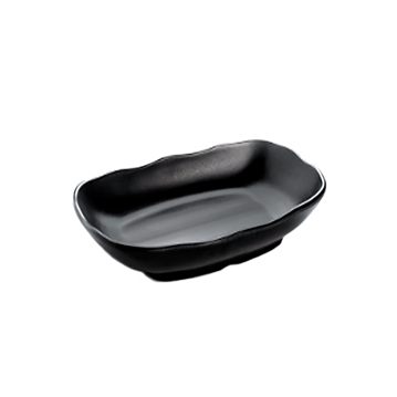 Bol rectangulaire en mlamine noir 200x125x35mm 6 unit