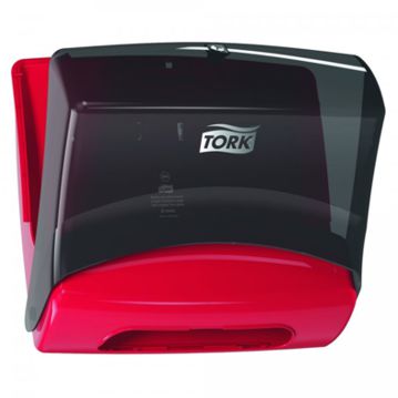 Dispensador Plstico Vermelho Tork para Toalhas de Papel Dobradas