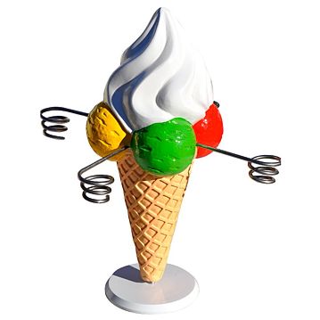 Suporte para Cones - Cone de Bolas e Soft Branco 380x250mm 1 un