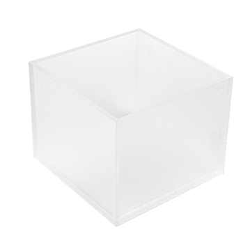 Suporte Acrilico Transparente para Palhinhas 125x125x100mm 1 un