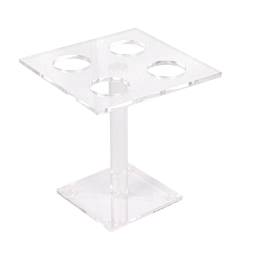 Suporte Acrlico Transparente para 4 Cones 150x150x150mm  1 un