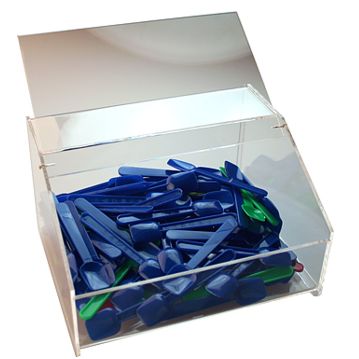 Suporte Acrlico para Colheres de Gelado 200x165x120mm 1 un