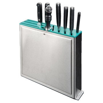 Rack em Inox para Facas de Cozinha com 10 Entradas 320x70x310mm