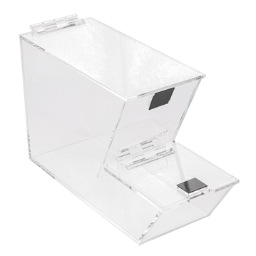 Expositor Acrlico Transparente Empilhvel para Produtos a Granel 280x180x100mm
