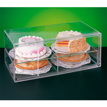 Expositor Acrlico Transparente 2 Andares 640x330x255mm