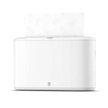 Dispensador Plstico Branco de Toalhas de Papel Interfolhas Tork