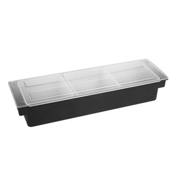 Centro de Guarnies 3 compartimentos 495x157x90mm Preto 1 un