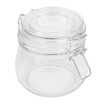 Jarro de Conservao de Vidro com Tampa Clip 500ml 95x105mm 24 un