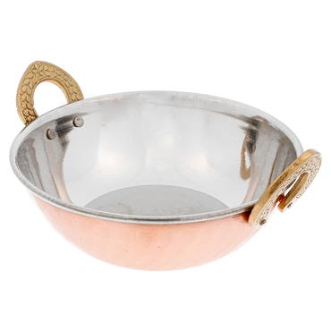 Mini Recipiente em inox/cobre martelado 150x55mm 6 un