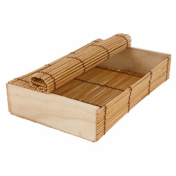 Caixa em Bamb Sushi Maki Mat 210x130x45mm 24 un