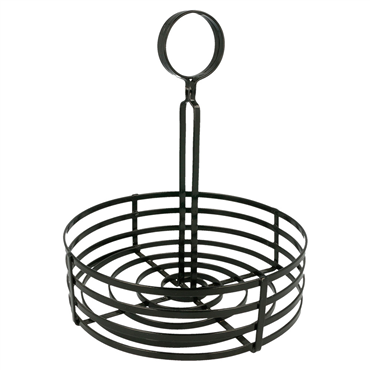 Cesta em Ferro Forjado Preto para Condimentos 200x250mm 1 un
