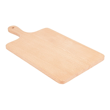 Tbua Rectangular com Pega em Madeira Natural 450x230x15mm 1 un