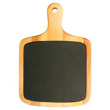 Tbua Rectangular em Madeira de Accia com Ardsia 330x230x15mm 4 un
