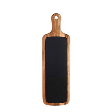 Tbua Rectangular em Madeira de Accia com Ardsia 508x153x15mm 3 un