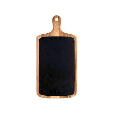 Tbua Rectangular em Madeira de Accia com Ardsia 530x260x15mm 2 un
