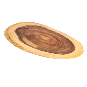 Tbua Oval em Madeira de Accia 508x203x19mm 6 un