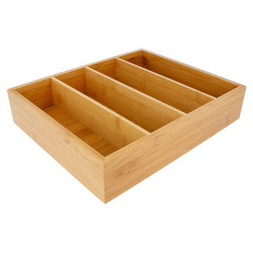 Caixa de Apresentao Buffet em Bamb para Talheres / Infuses 290x240x60mm 1 un