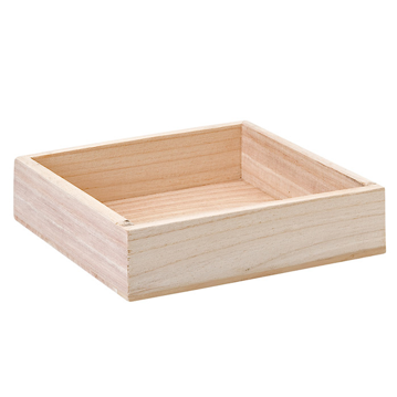 Caixa de Apresentao Buffet em Madeira Natural 370x210x50mm 1 un