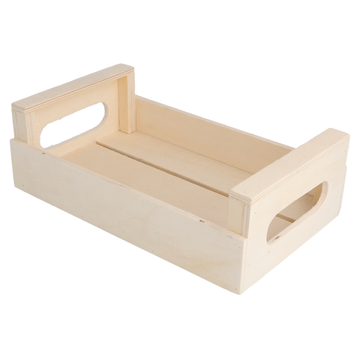 Caixa de Apresentao Buffet em Madeira Natural 205x125x65mm 20 un